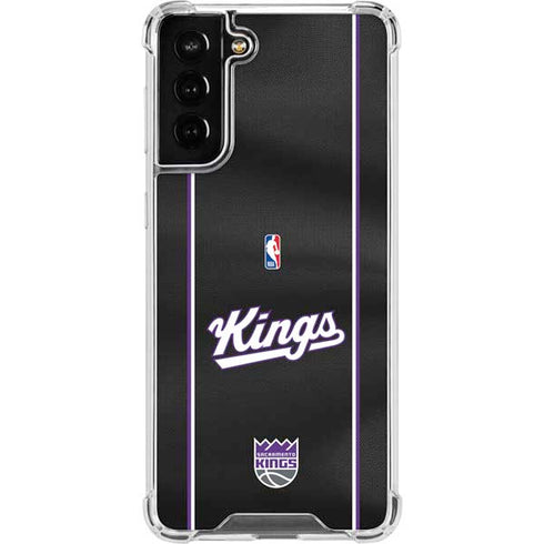 NBA Sacramento Kings Jersey Galaxy S21 FE Clear Case